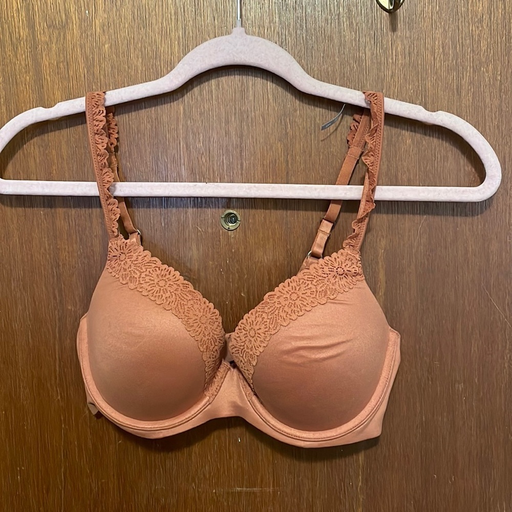 NWOT Aerie Sunnie Demi Push Up Blossom Lace Trim Bra